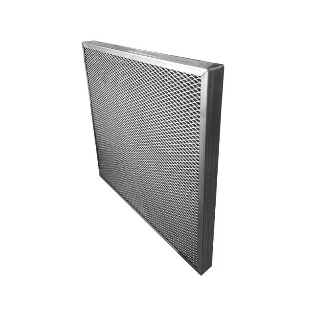 [PRE-ALU-250-250] Préfiltre métallique en paille d'aluminium 250x250mm